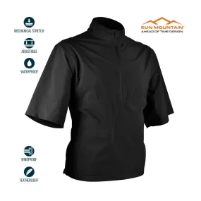 Sun Mountain Monsoon Waterproof Short-Sleeve Pullover - Black