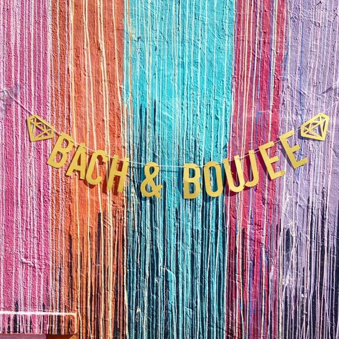 SUPER TALL Bach & Boujee Banner (2x Taller Than Most Banners)