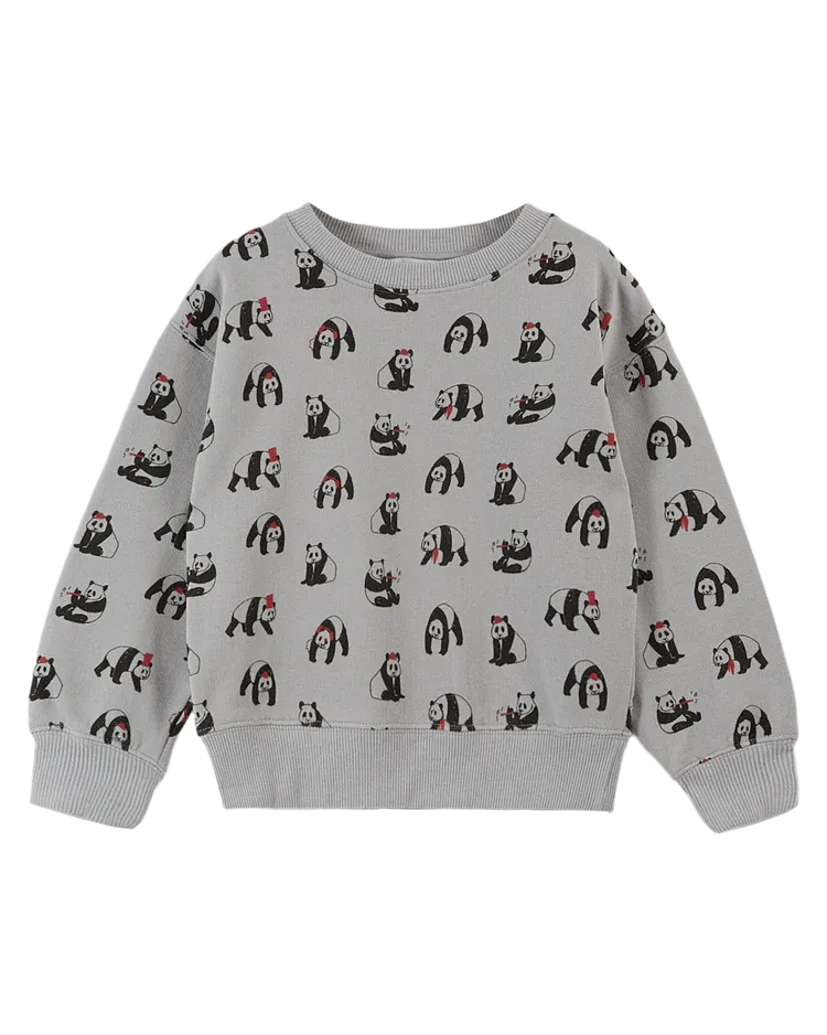 Sweatshirt Panda Grey