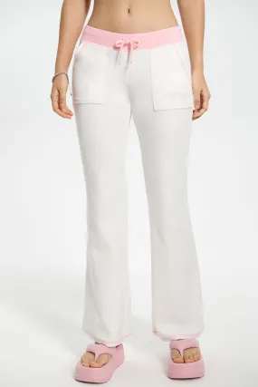 Sweetheart Cotton Velour Track Pants