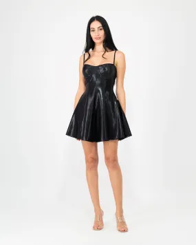 Taira Priness Swim-Dress With Matching Pants Shimmering Black Size: XS ASC1962