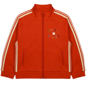 Thanks Track Jacket in Red by Jelly Mallow - Last Ones In Stock - 4-7 Years