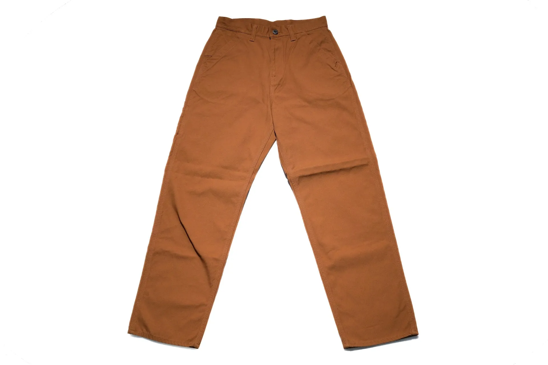The Flat Head 11oz Duck Canvas Worker Pants (Brown)