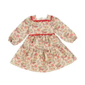 THE MIDDLE DAUGHTER FLORAL SCALLOP TRIM DRESS [Final Sale]