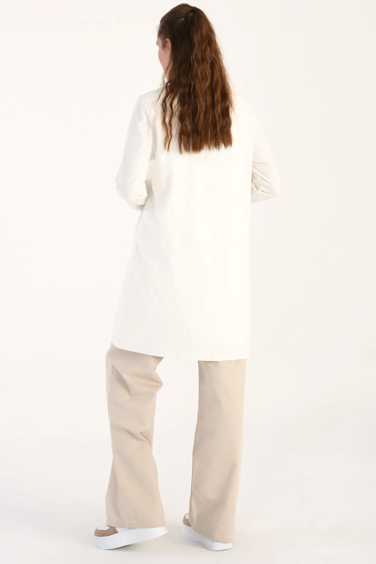 TLD Women Allday Ecru Plus Size Supreme Sweat Tunic - Chambéry