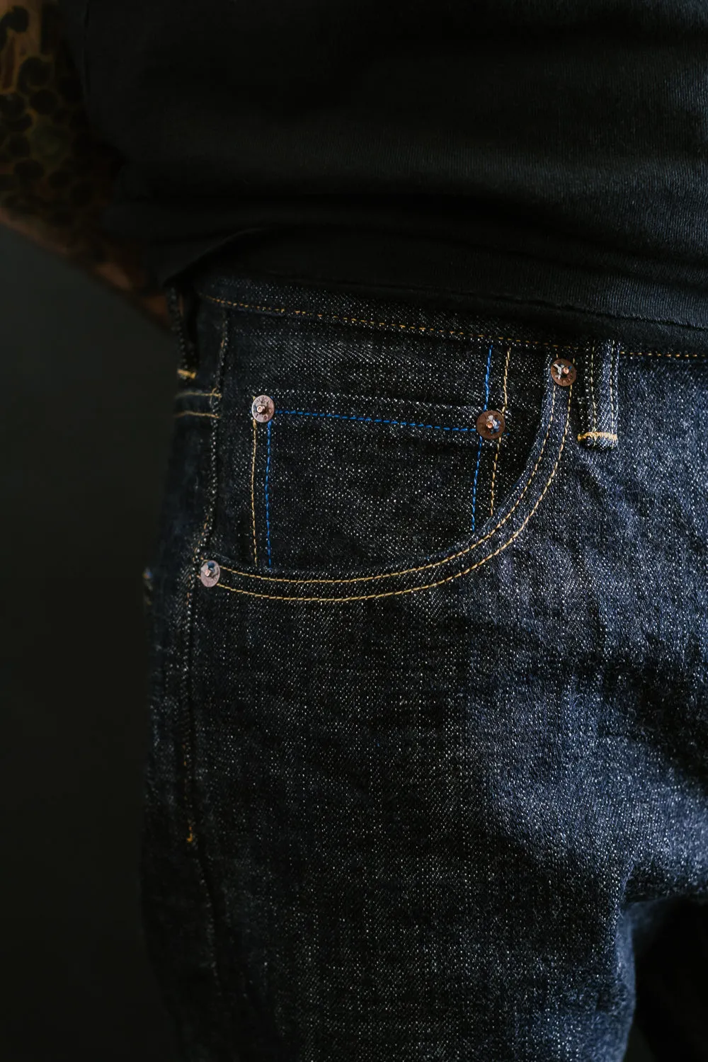 TNK202BE - 14oz "ZETTO" Selvedge High Tapered - Indigo OW