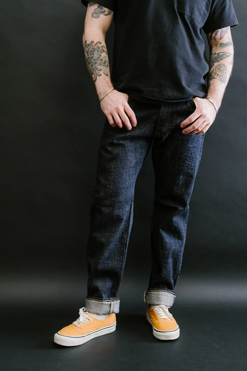 TNK202BE - 14oz "ZETTO" Selvedge High Tapered - Indigo OW