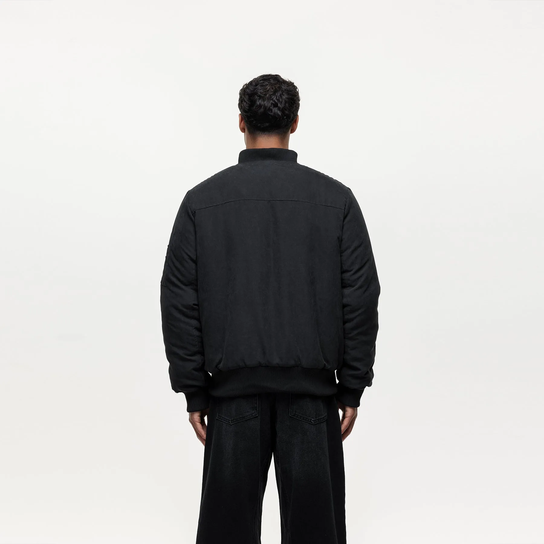 Track Black Bomber Jacket