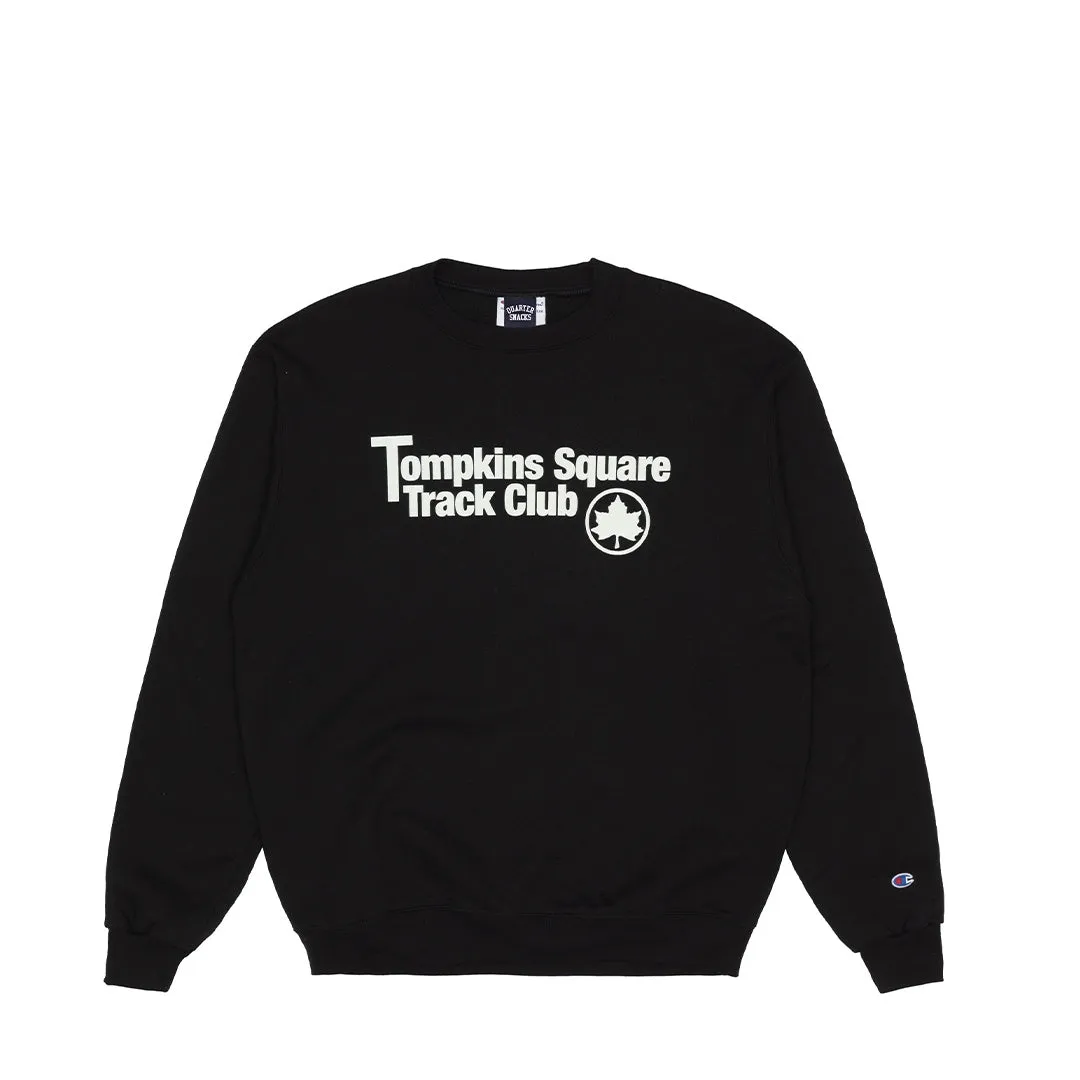 Track Club Champion Crewneck - Black