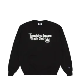 Track Club Champion Crewneck - Black
