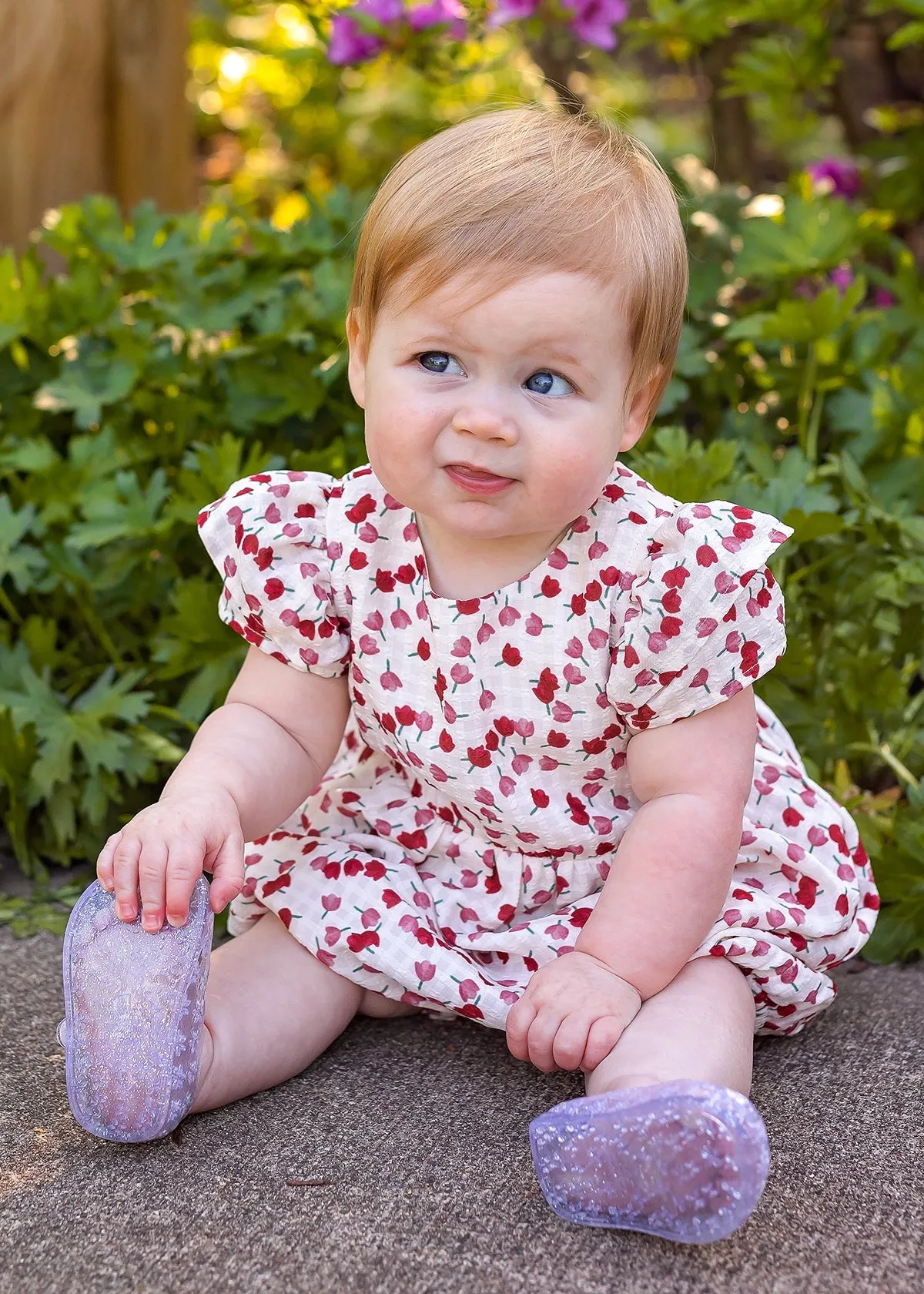 Tulip Fields Baby Romper