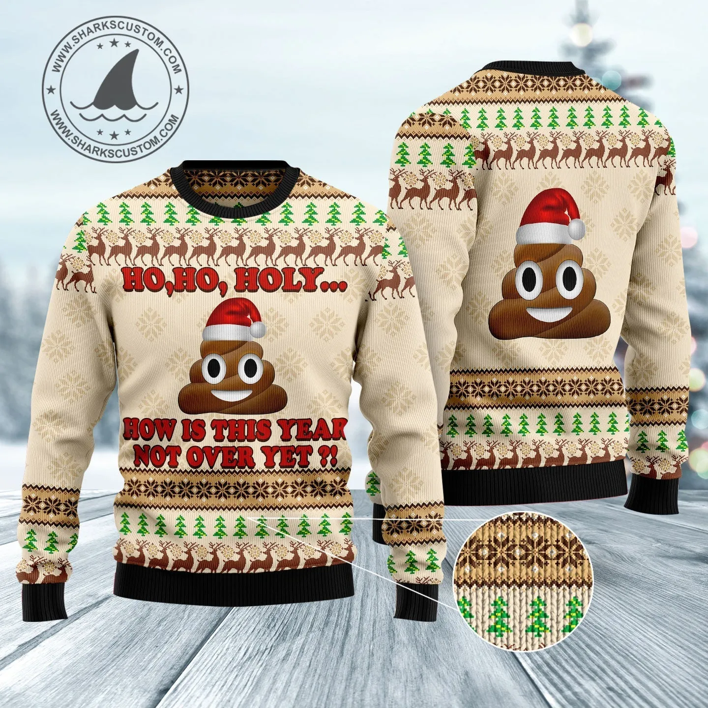 Ugly Christmas Sweater JulesRoche | Winter Holiday Jumper