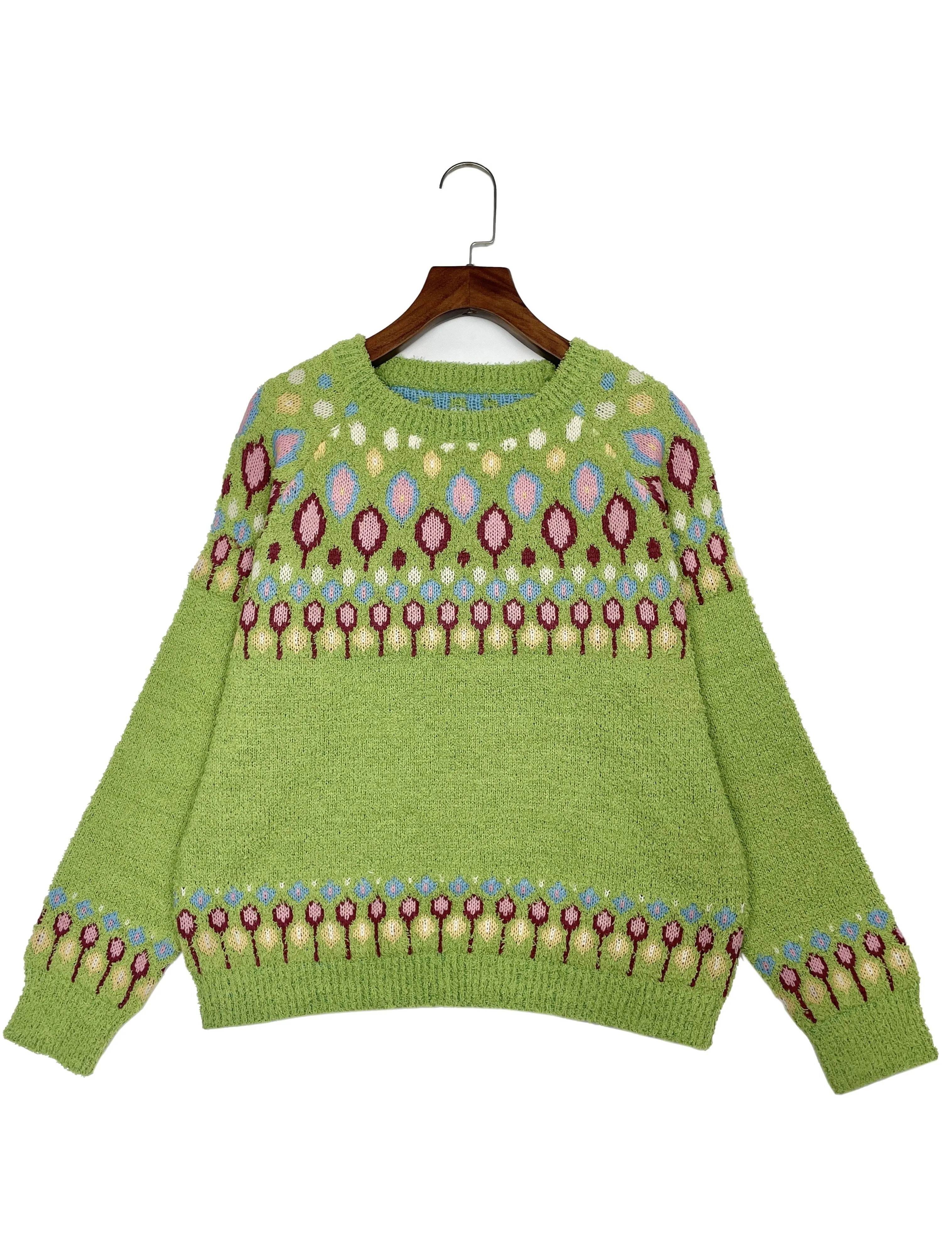 Vajen | Pullover mit Geometrischem Muster