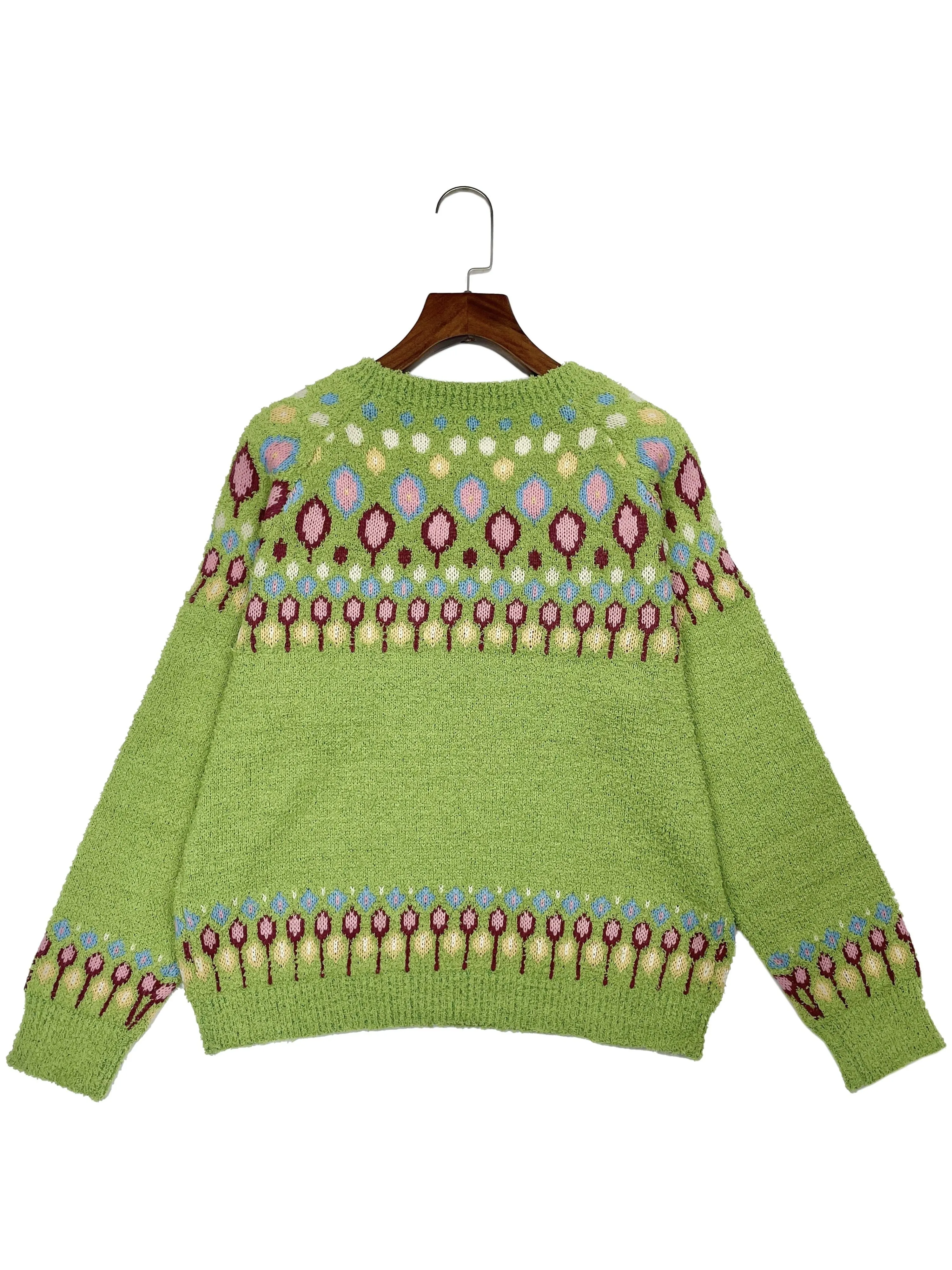 Vajen | Pullover mit Geometrischem Muster