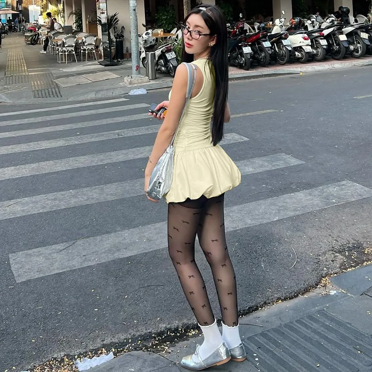 Vvsha Keidy Balloon Skirt Mini Dress