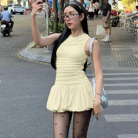 Vvsha Keidy Balloon Skirt Mini Dress