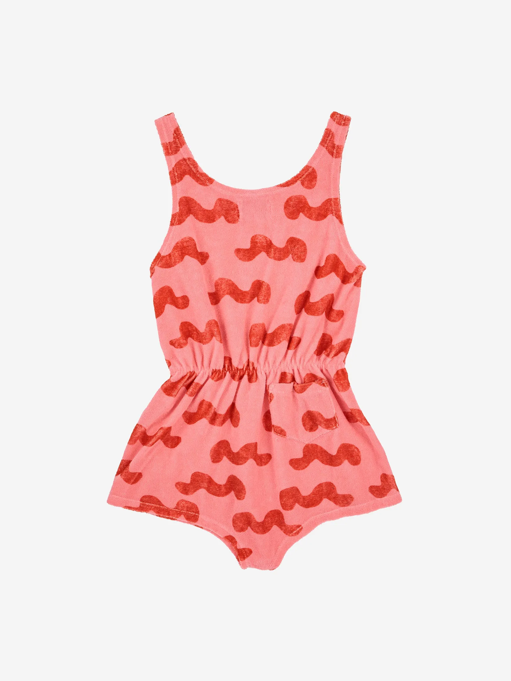 Waves All Over Terry Playsuit