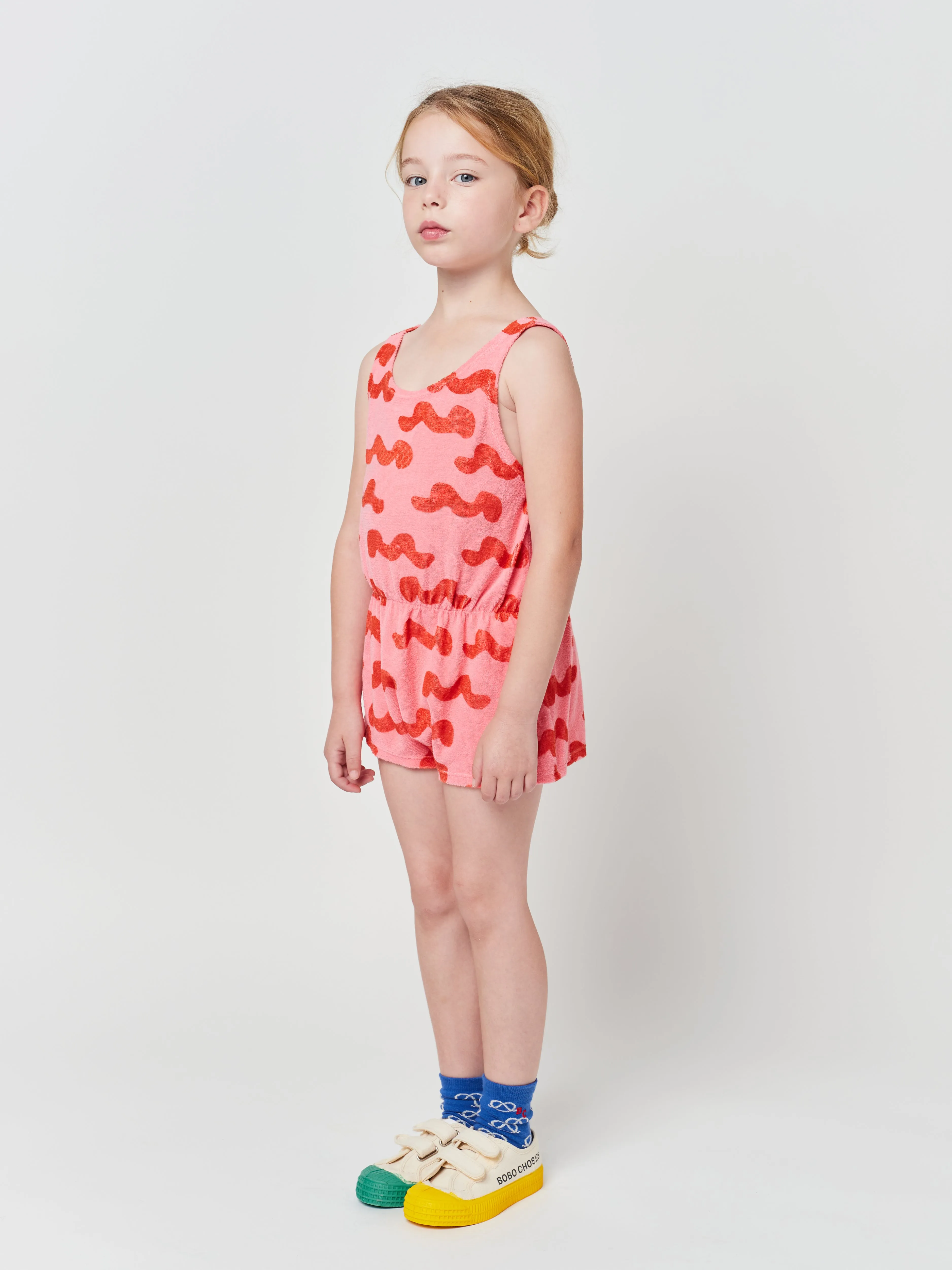 Waves All Over Terry Playsuit