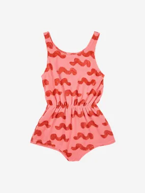 Waves All Over Terry Playsuit