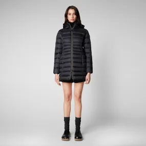 Women's Reese Hooded Puffer Coat in Black