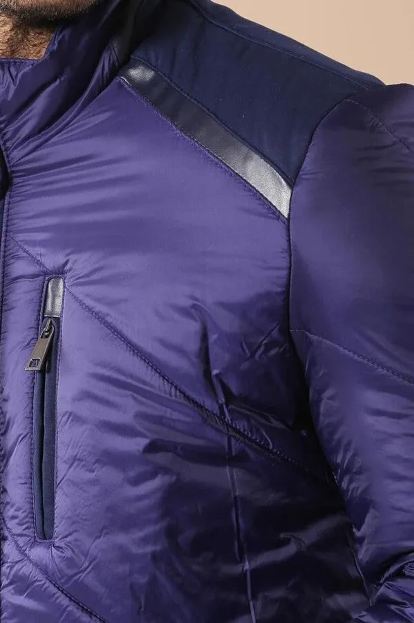 WSS Blue Quilted Down Coat  - Singen