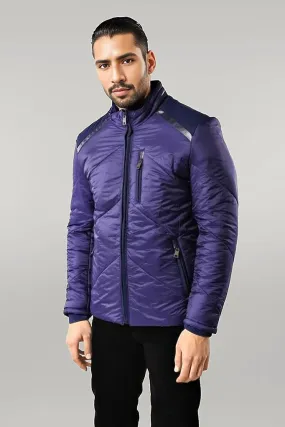 WSS Blue Quilted Down Coat  - Singen