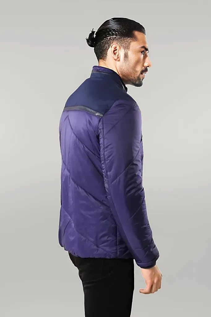 WSS Blue Quilted Down Coat  - Singen