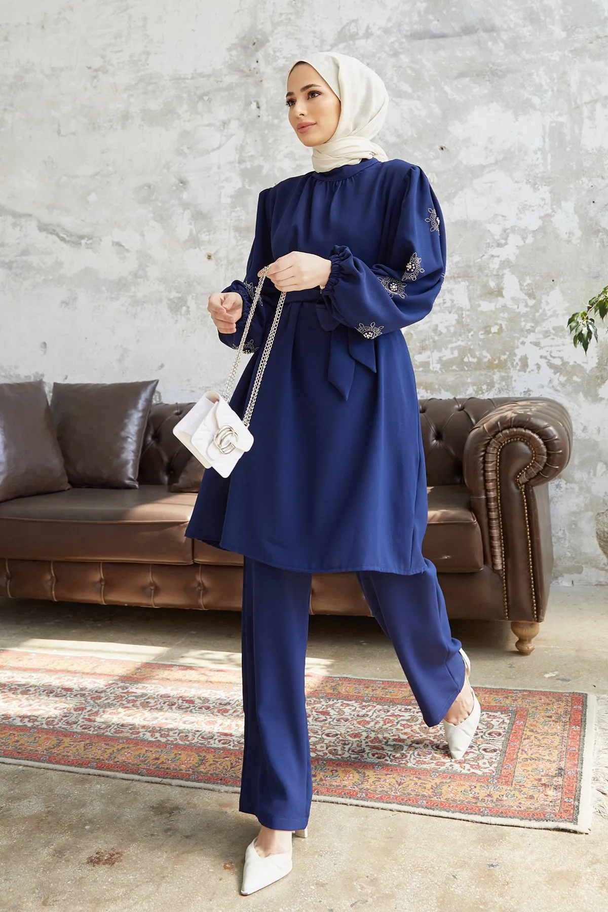 ZRF Women Mila Striped Set - Indigo - Waregem